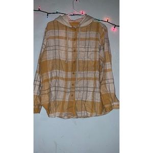 American Eagle Hooded Flannel